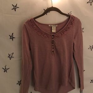 American Rag Long Sleeve with Lace Details